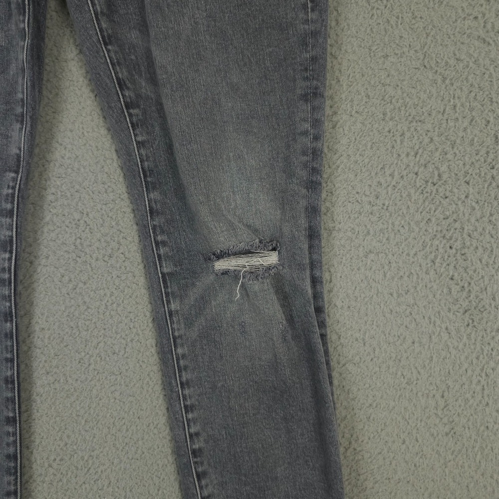 CAbi Jeans Womens 4 Washed Gray High Rise Skinny Distressed Busted Knees Denim - Picture 14 of 15